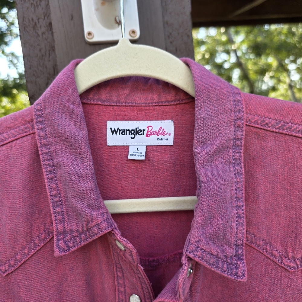 Wrangler Pink Wash Midi Shirt Dress - Picture 10 of 10